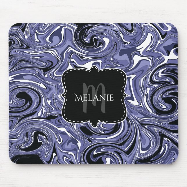 Tapis De Souris Marbre d'eau de la souris personnalisé (Devant)