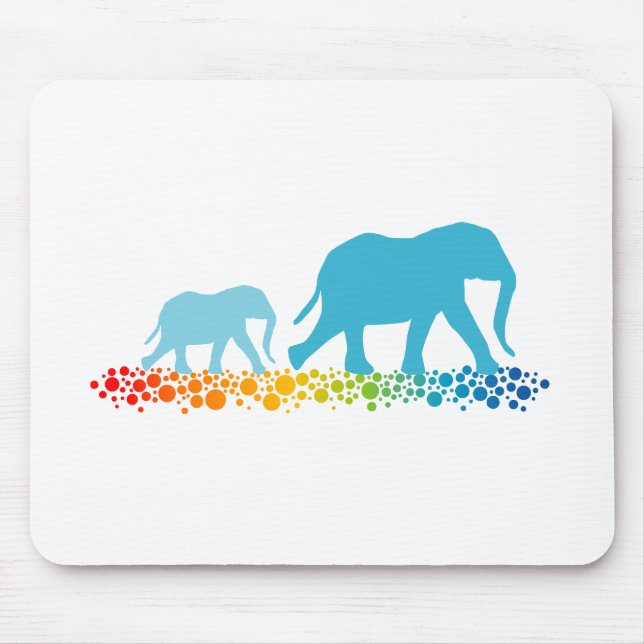 Tapis De Souris Marche des frères d'éléphants (Devant)