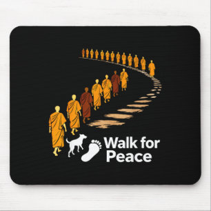 Tapis De Souris Marchez la paix 2026 monde paix moines avec aloka
