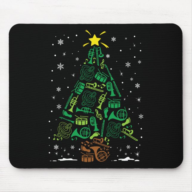 Tapis De Souris Marching Nd Instrument Family Matching Christmas T (Devant)