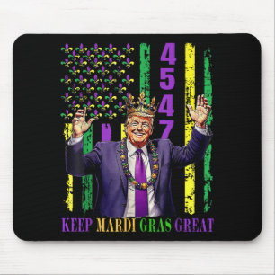 Tapis De Souris Mardi Gras Donald Trump Mardi Gras Américain