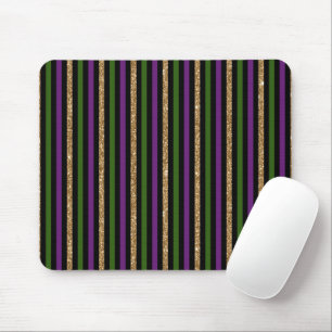 Tapis De Souris Mardi Gras Lignes Verticales Parties scintillant D