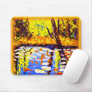 Tapis De Souris Marécage forestier coloré. Commandez dès maintenan