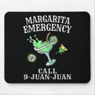 Tapis De Souris Margarita Chemise d'Urgence Mexicaine Fiesta Funny