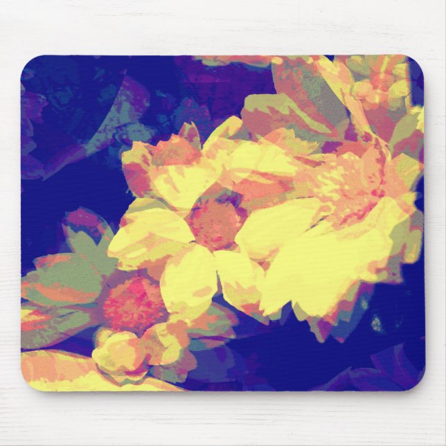 Tapis De Souris Marguerite de fractale (Devant)