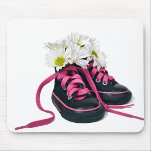 Tapis De Souris Marguerite en Basket noir