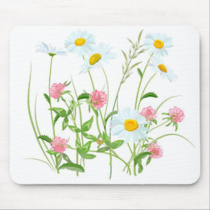 Tapis De Souris Marguerites et chèvrefeuille