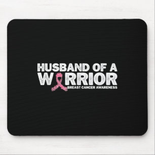 Tapis De Souris Mari D'Un Guerrier Pink Ribbon Cancer Du Sein Awa