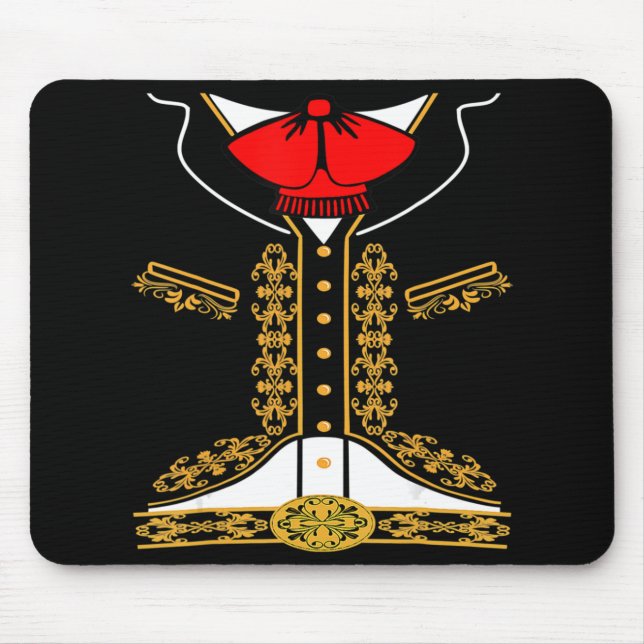 Tapis De Souris Mariachi Charro Costume Mexicain Pour Cinco De May (Devant)