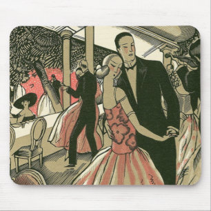 Tapis De Souris Mariage Art Déco Vintage, Première Danse des Jeune