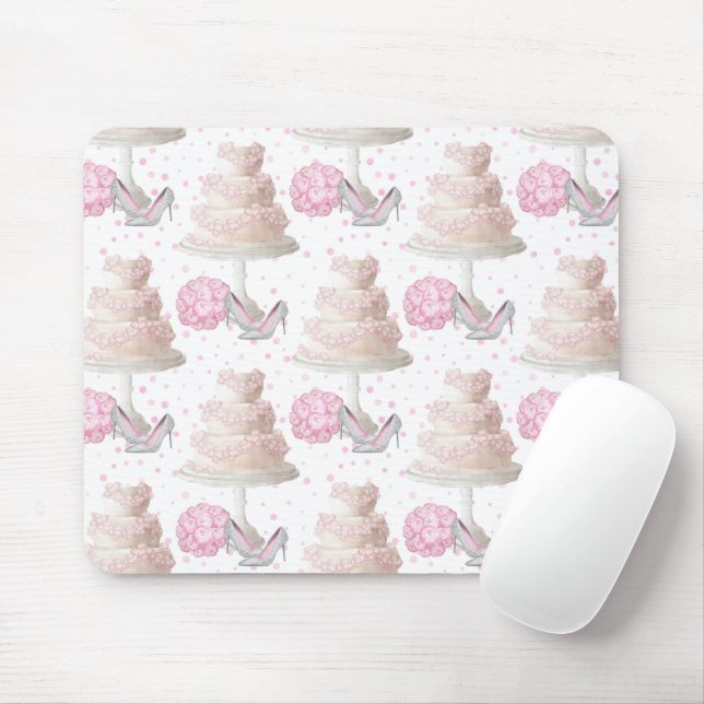Tapis De Souris Mariage Cake Mousepad (Avec souris)