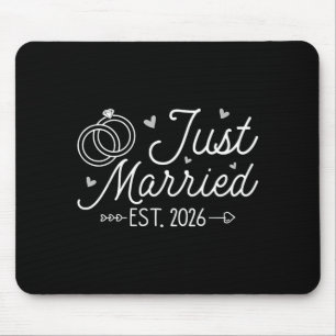Tapis De Souris Mariage Fiançailles Mariée Marié Tout Juste Marié 