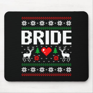 Tapis De Souris Marié époux engagé couple marié Noël laid