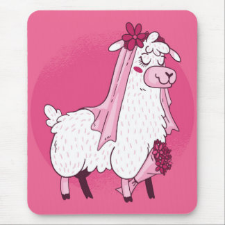 Tapis De Souris Mariée lama
