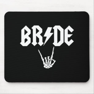 Tapis De Souris Mariée Rock N Roll Gothique Halloween Enterrement 