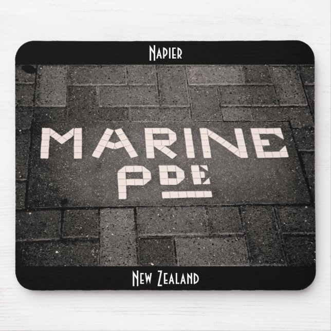 Tapis De Souris Marine Parade, Napier, Nouvelle-Zélande (Devant)