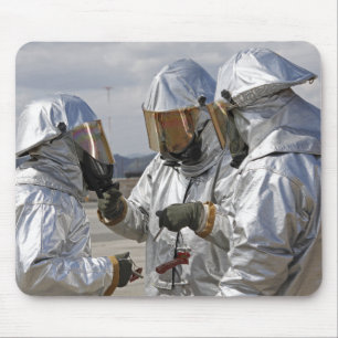 Tapis De Souris Marines de sapeur-pompier de délivrance d'avions