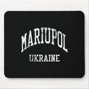 Tapis De Souris Mariupol Ukraine Rétro Années 70 Style Sport Unive