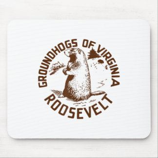 Tapis De Souris Marmottes de Virginie pour Roosevelt bouton de cam