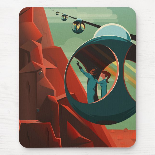 Tapis De Souris Mars Olympus Mons Système solaire Volcano le plus  (Devant)