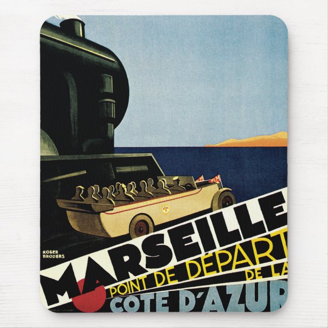 Tapis De Souris Marseille ~ Côte d'Azur (Devant)
