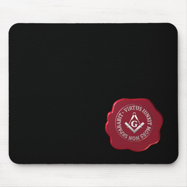 Tapis De Souris Masonic sceau de cire (Devant)