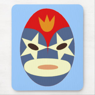 Tapis De Souris Masque bleu Lucha Libre