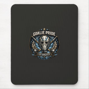 Tapis De Souris Masque de gardien de but de hockey sur glace desig