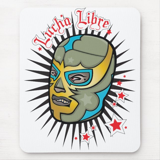 Tapis De Souris Masque de lutte mexicain de Lucha Libre (Devant)