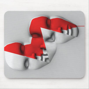Tapis De Souris Masque double face