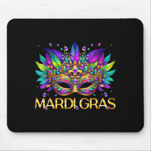 Tapis De Souris Masque Mardi Gras Perles Carnaval Femmes Fille Enf