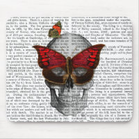 Masque papillon rose
