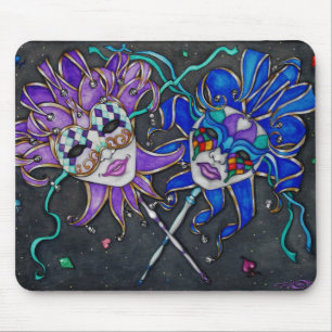 Tapis De Souris Masques de farceur de comédie/tragédie