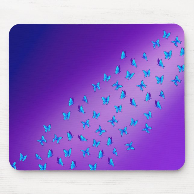 Tapis De Souris Mat de souris de papillons enchantés (Devant)