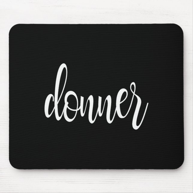 Tapis De Souris Matching Donner Christmas Text Only Brown Green Re (Devant)