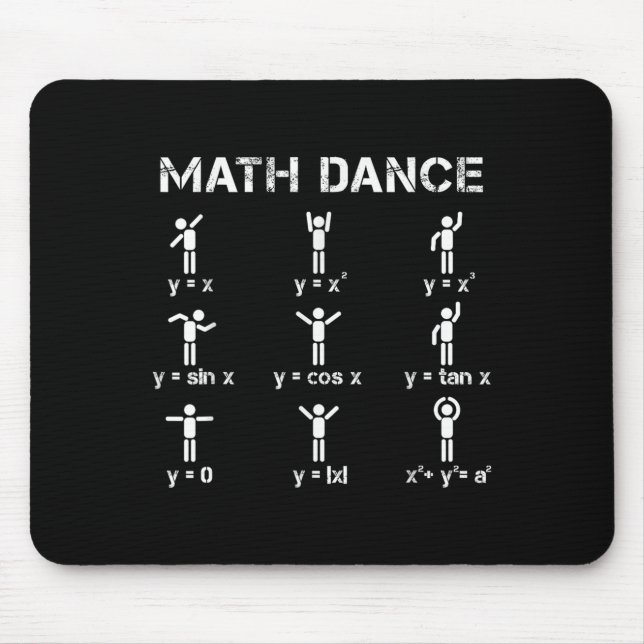 Tapis De Souris Math Dance Algebraic Fonctions Funny Teacher Chemi (Devant)