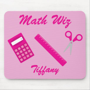 Tapis De Souris Math Wiz en rose