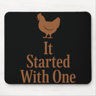 Tapis De Souris Mathématiques des poules Trop de poules Poulailler