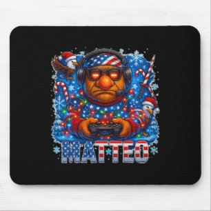 Tapis De Souris Matteo Mème Cerveau Pourri Italien Noël Drapeau Ét