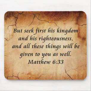Tapis De Souris Matthew 6:33 Bible