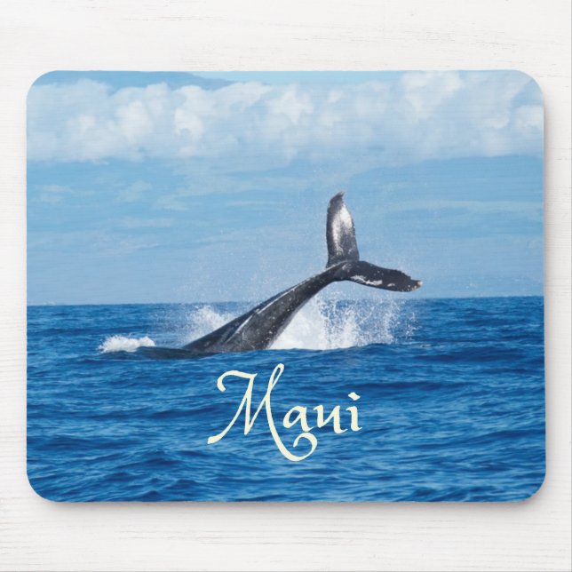 Tapis De Souris Maui Hawaii Ocean Whale Tail (Devant)