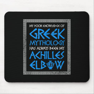 Tapis De Souris Mauvaise connaissance Grec Mythologie Achille Elbo