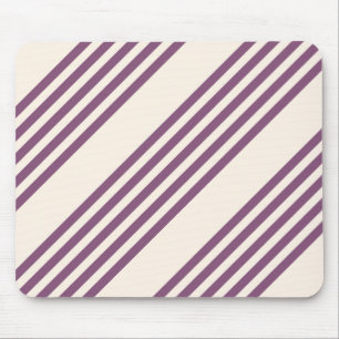 Tapis De Souris Mauve violet beige cinq bandes motif