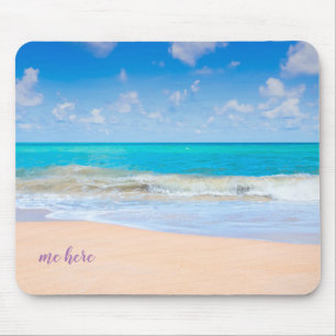 Tapis De Souris Me ici à la plage