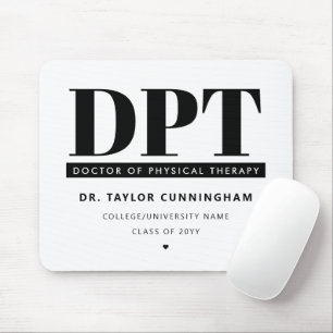 Tapis De Souris Médecin DPT moderne personnalisé de thérapie physi