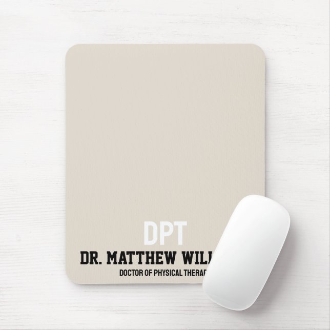 Tapis De Souris Médecin DPT personnalisé de la thérapie physique C (Avec souris)