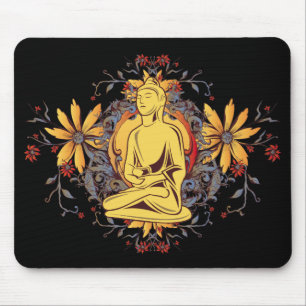 Tapis De Souris Médecine Bouddha dans la méditation