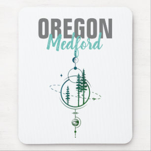 Tapis De Souris Medford Oregon Arbres géométriques