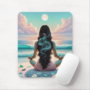 Tapis De Souris Méditation Harmonie sur la plage