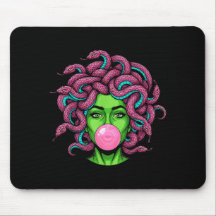 Tapis De Souris Medusa soufflant du bubble gum P Art Mythologie De